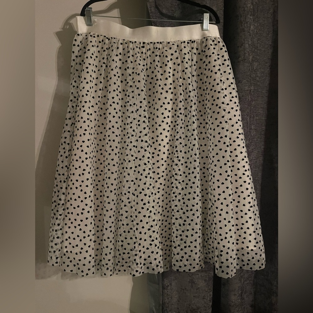 Cream Tulle Skirt